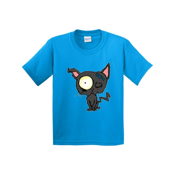 Inktastic Goth Animals Pets Black Cat Youth T-Shirt