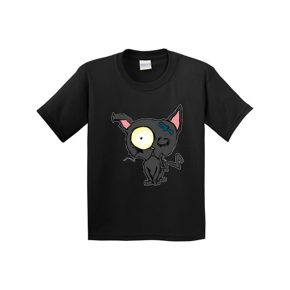 Inktastic Goth Animals Pets Black Cat Youth T-Shirt