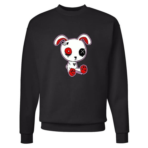 Inktastic Goth Bunny Adult Sweatshirt