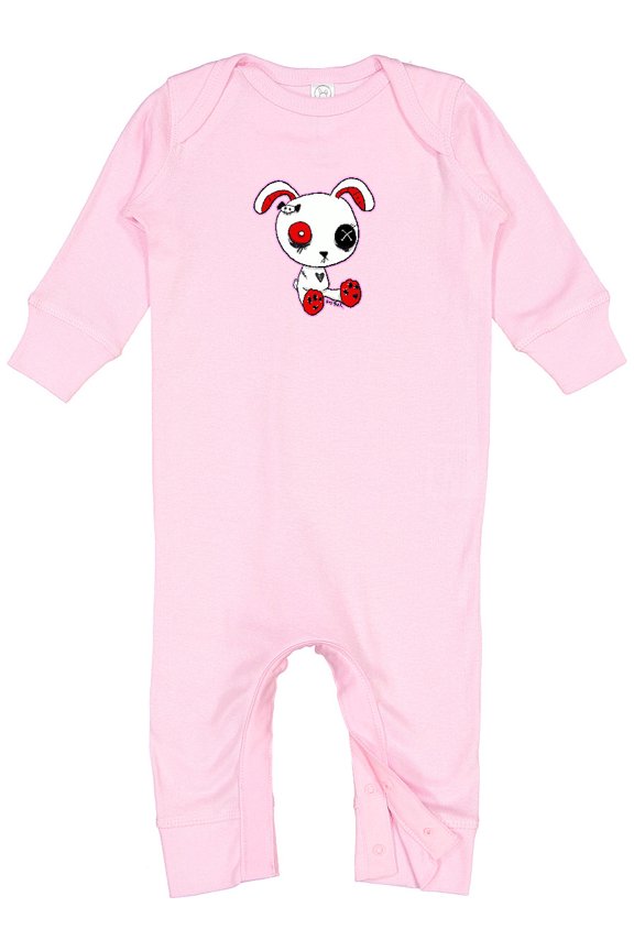 Goth Bunny Baby Romper Coveralls