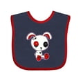 thumbnail image 1 of Inktastic Goth Bunny Boys or Girls Baby Bib, 1 of 4