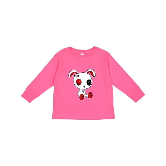 Inktastic Goth Bunny Boys or Girls Long Sleeve Toddler T-Shirt