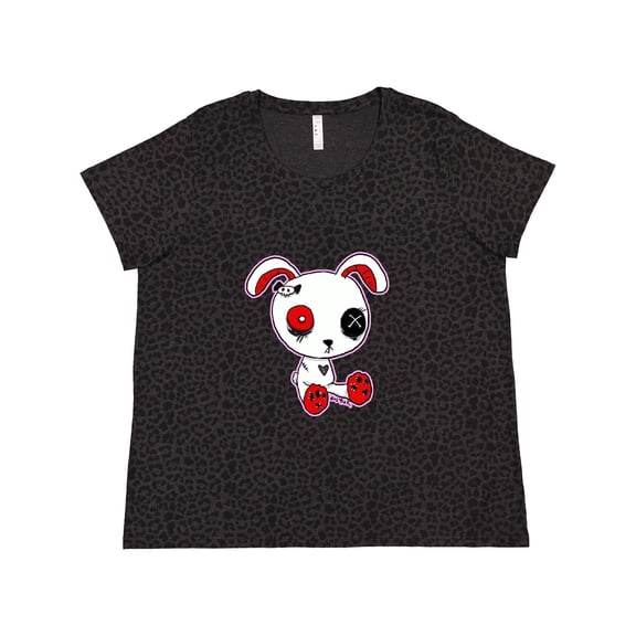 Inktastic Goth Bunny Kawaii Women's Plus Size T-Shirt