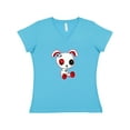 thumbnail image 1 of Inktastic Goth Bunny Kawaii Women's V-Neck T-Shirt, 1 of 5
