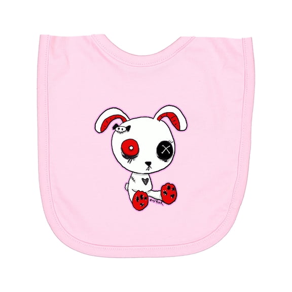 Inktastic Goth Bunny Newborn Bib