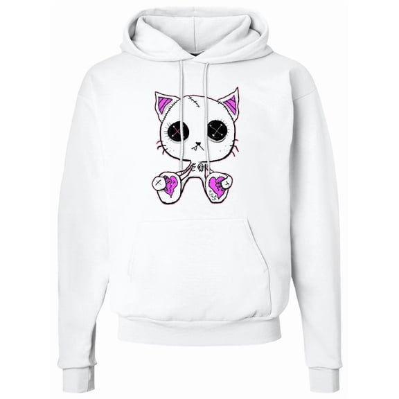 Inktastic Goth Kitty Adult Hoodie Sweatshirt