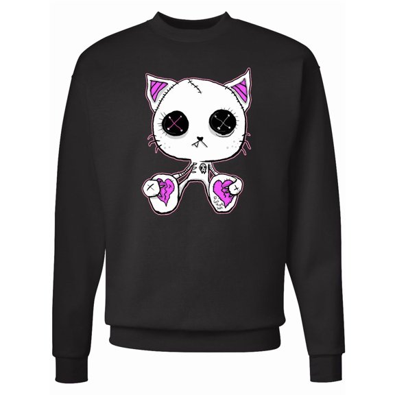 Inktastic Goth Kitty Adult Sweatshirt