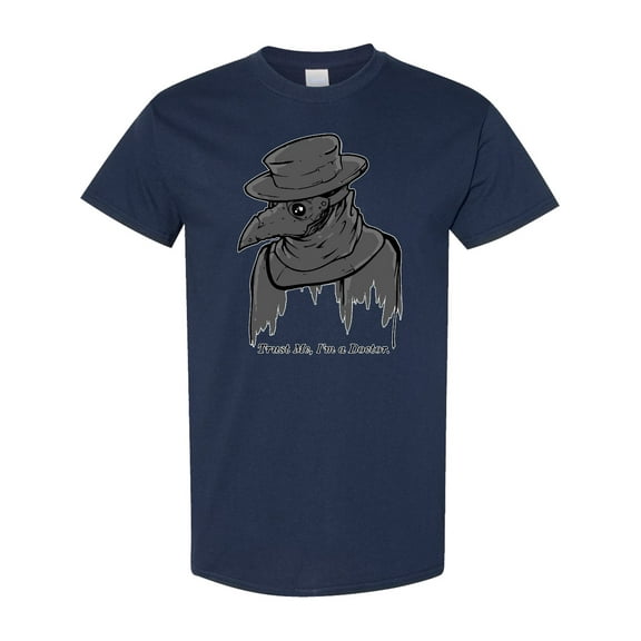 Inktastic Goth Plague Doctor 'trust Me I'm a Doctor.' T-Shirt