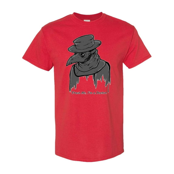 Inktastic Goth Plague Doctor 'trust Me I'm a Doctor.' T-Shirt