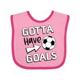 thumbnail image 1 of Inktastic Gotta Have Goals- Soccer Boys or Girls Baby Bib, 1 of 4