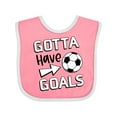 thumbnail image 1 of Inktastic Gotta Have Goals- Soccer Boys or Girls Baby Bib, 1 of 4