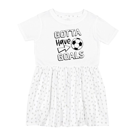 Inktastic Gotta Have Goals Soccer Girls Toddler Dress