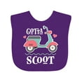 thumbnail image 1 of Inktastic Gotta Scoot Cute Scooter Girls Baby Bib, 1 of 4