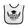 thumbnail image 1 of Inktastic Grad Squad with Graduation Cap and Wings Boys or Girls Baby Bib, 1 of 4