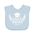 thumbnail image 1 of Inktastic Grad Squad with Graduation Cap and Wings Boys or Girls Baby Bib, 1 of 4