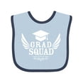 thumbnail image 1 of Inktastic Grad Squad with Graduation Cap and Wings Boys or Girls Baby Bib, 1 of 4