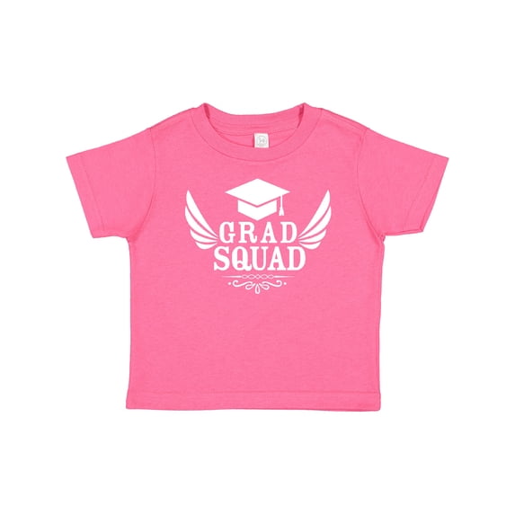 Inktastic Grad Squad with Graduation Cap and Wings Boys or Girls Baby T-Shirt