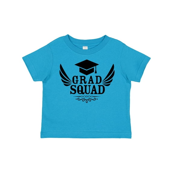 Inktastic Grad Squad with Graduation Cap and Wings Boys or Girls Toddler T-Shirt