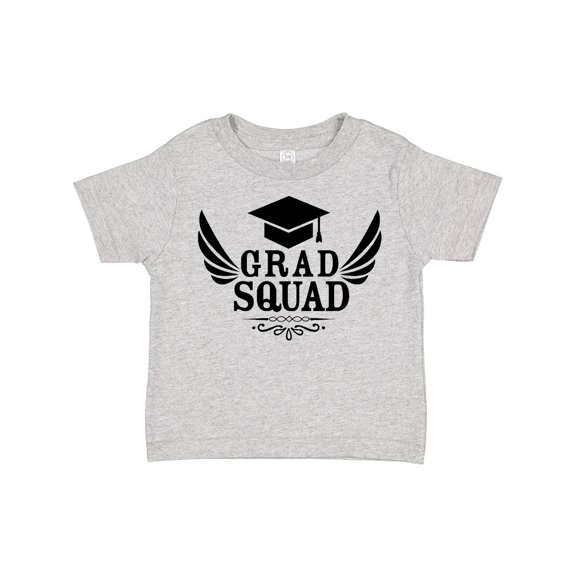 Inktastic Grad Squad with Graduation Cap and Wings Boys or Girls Toddler T-Shirt