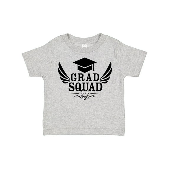 Inktastic Grad Squad with Graduation Cap and Wings Boys or Girls Toddler T-Shirt
