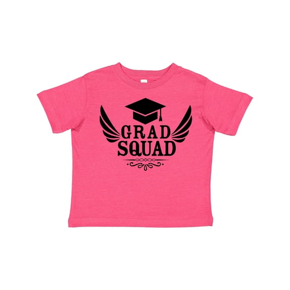 Inktastic Grad Squad with Graduation Cap and Wings Boys or Girls Toddler T-Shirt