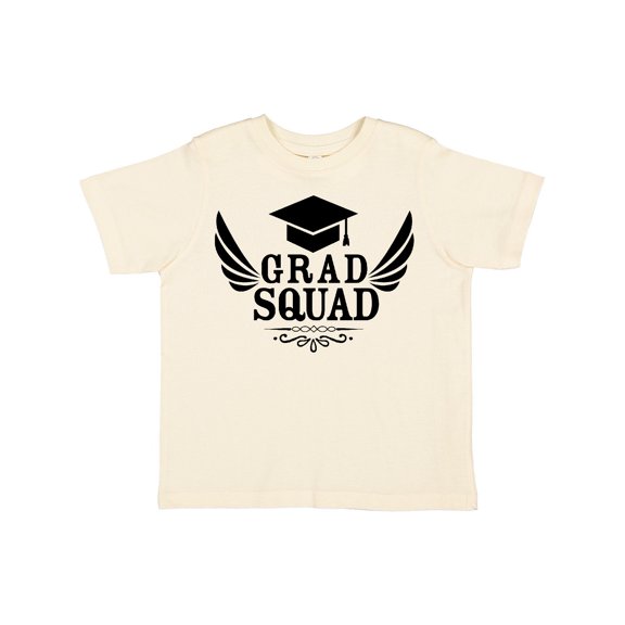 Inktastic Grad Squad with Graduation Cap and Wings Boys or Girls Toddler T-Shirt
