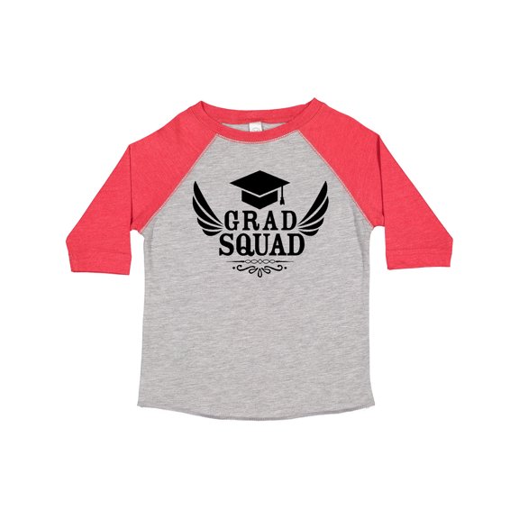 Inktastic Grad Squad with Graduation Cap and Wings Boys or Girls Toddler T-Shirt