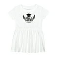 thumbnail image 1 of Inktastic Grad Squad with Graduation Cap and Wings Girls Baby Dress, 1 of 5