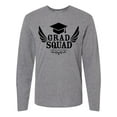 thumbnail image 1 of Inktastic Grad Squad with Graduation Cap and Wings Long Sleeve T-Shirt, 1 of 5