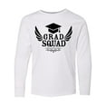 thumbnail image 1 of Inktastic Grad Squad with Graduation Cap and Wings Long Sleeve Youth T-Shirt, 1 of 5