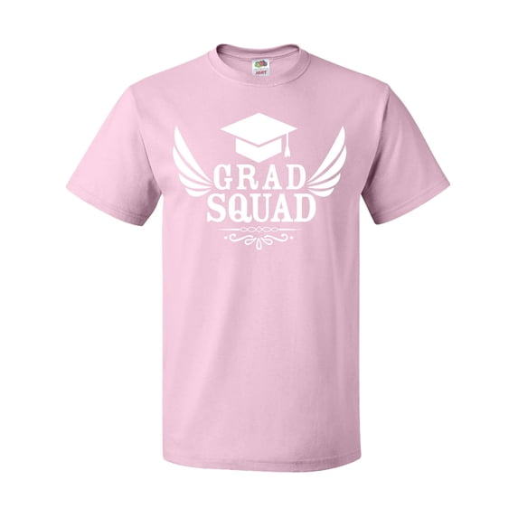 Inktastic Grad Squad with Graduation Cap and Wings T-Shirt