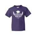 thumbnail image 1 of Inktastic Grad Squad with Graduation Cap and Wings Youth T-Shirt, 1 of 5