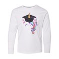 thumbnail image 1 of Inktastic Graduation Cap Unicorn Long Sleeve Youth T-Shirt, 1 of 5