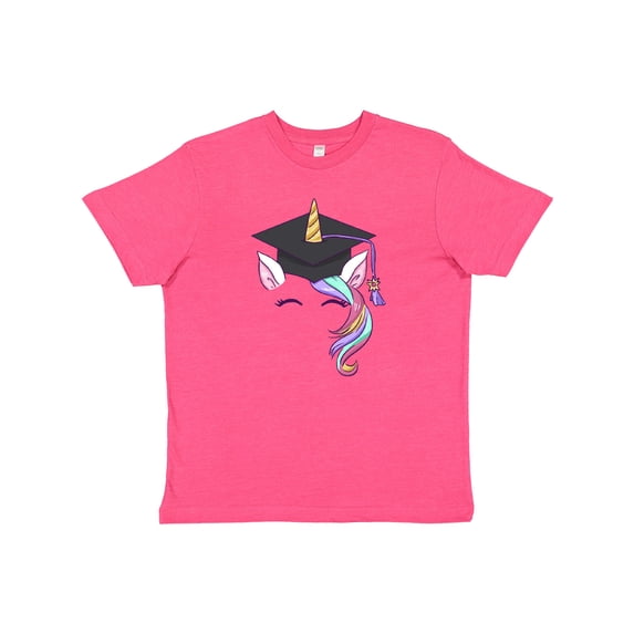 Inktastic Graduation Cap Unicorn Youth T-Shirt