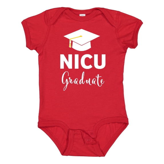 Inktastic Graduation Hat-nicu Graduate Boys or Girls Baby Bodysuit