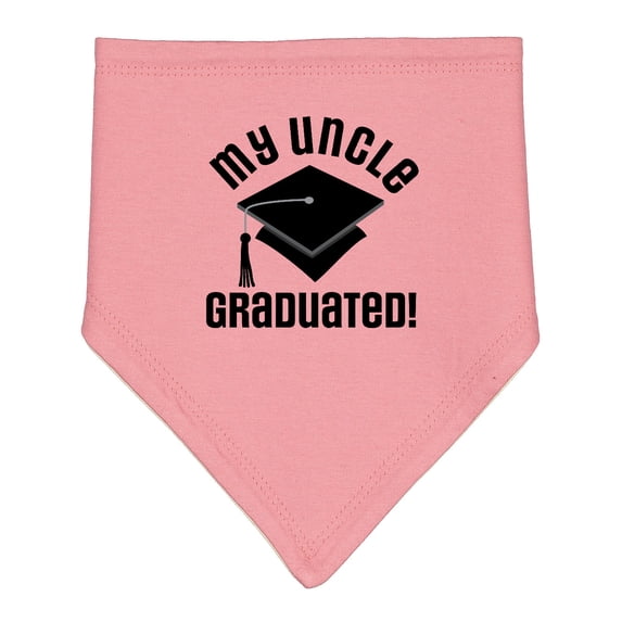 Inktastic Graduation My Uncle Graduated Baby Bandana Bib