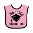thumbnail image 1 of Inktastic Graduation My Uncle Graduated Boys or Girls Baby Bib, 1 of 4