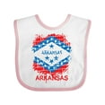 thumbnail image 1 of Inktastic Graffiti Arkansas State Flag Boys or Girls Baby Bib, 1 of 4