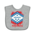 thumbnail image 1 of Inktastic Graffiti Arkansas State Flag Boys or Girls Baby Bib, 1 of 4