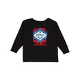 thumbnail image 1 of Inktastic Graffiti Arkansas State Flag Boys or Girls Long Sleeve Toddler T-Shirt, 1 of 5