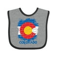 thumbnail image 1 of Inktastic Graffiti Colorado State Flag Boys or Girls Baby Bib, 1 of 4