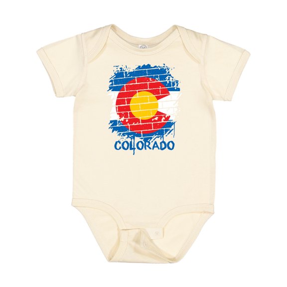 Inktastic Graffiti Colorado State Flag Boys or Girls Baby Bodysuit