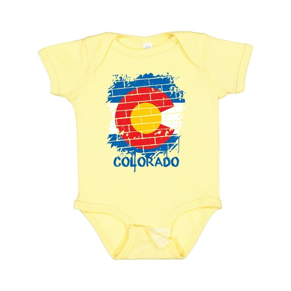 Inktastic Graffiti Colorado State Flag Boys or Girls Baby Bodysuit