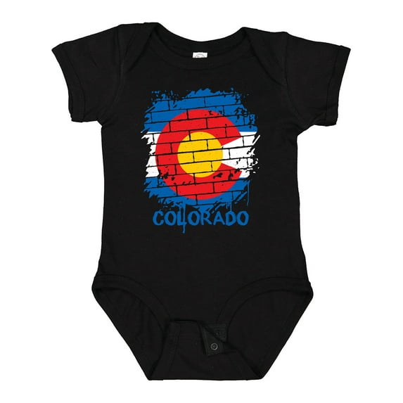 Inktastic Graffiti Colorado State Flag Boys or Girls Baby Bodysuit