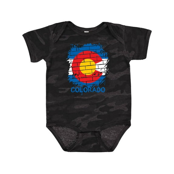 Inktastic Graffiti Colorado State Flag Boys or Girls Baby Bodysuit