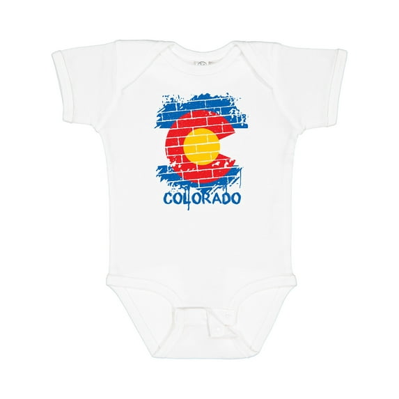 Inktastic Graffiti Colorado State Flag Boys or Girls Baby Bodysuit
