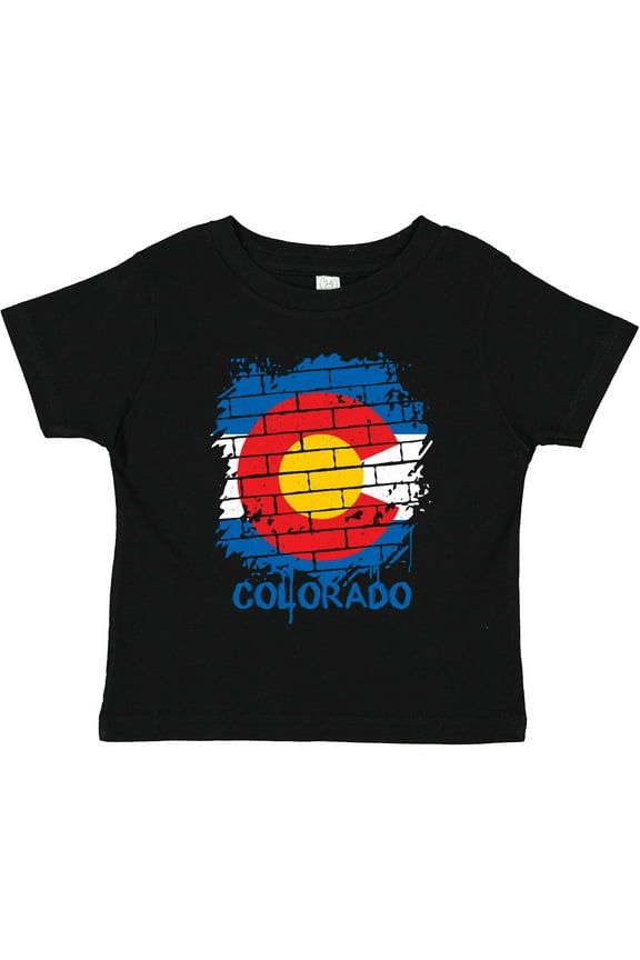 Graffiti Colorado State Flag Boys or Girls Toddler T-Shirt