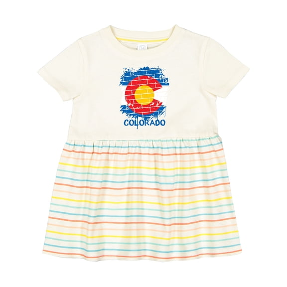 Inktastic Graffiti Colorado State Flag Girls Baby Dress
