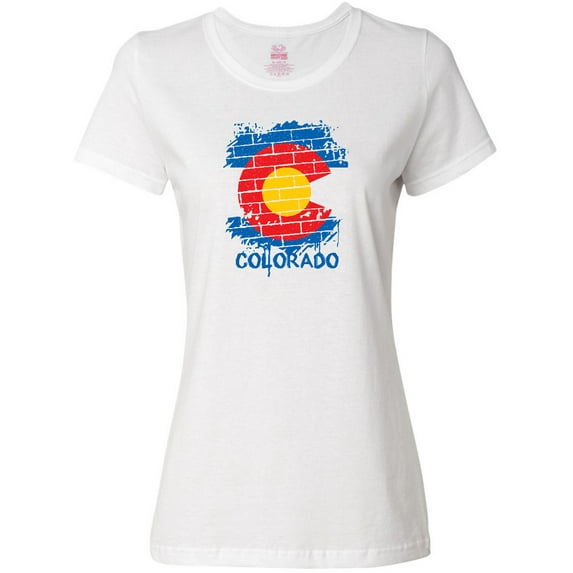 Inktastic Graffiti Colorado State Flag Women's T-Shirt