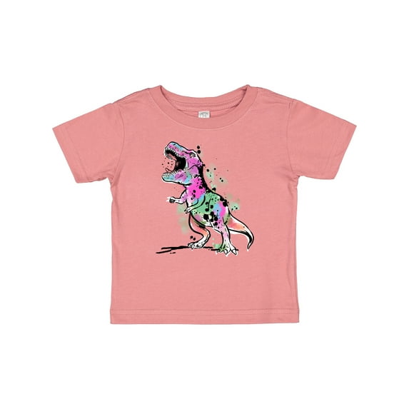 Inktastic Graffiti Paint Splatter T-Rex Boys or Girls Baby T-Shirt